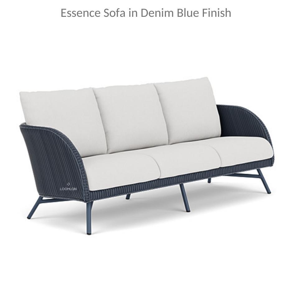 Essence Sofa All Weather Wicker Furniture Made in USA Outdoor Sofas & Loveseats LOOMLAN By Lloyd Flanders