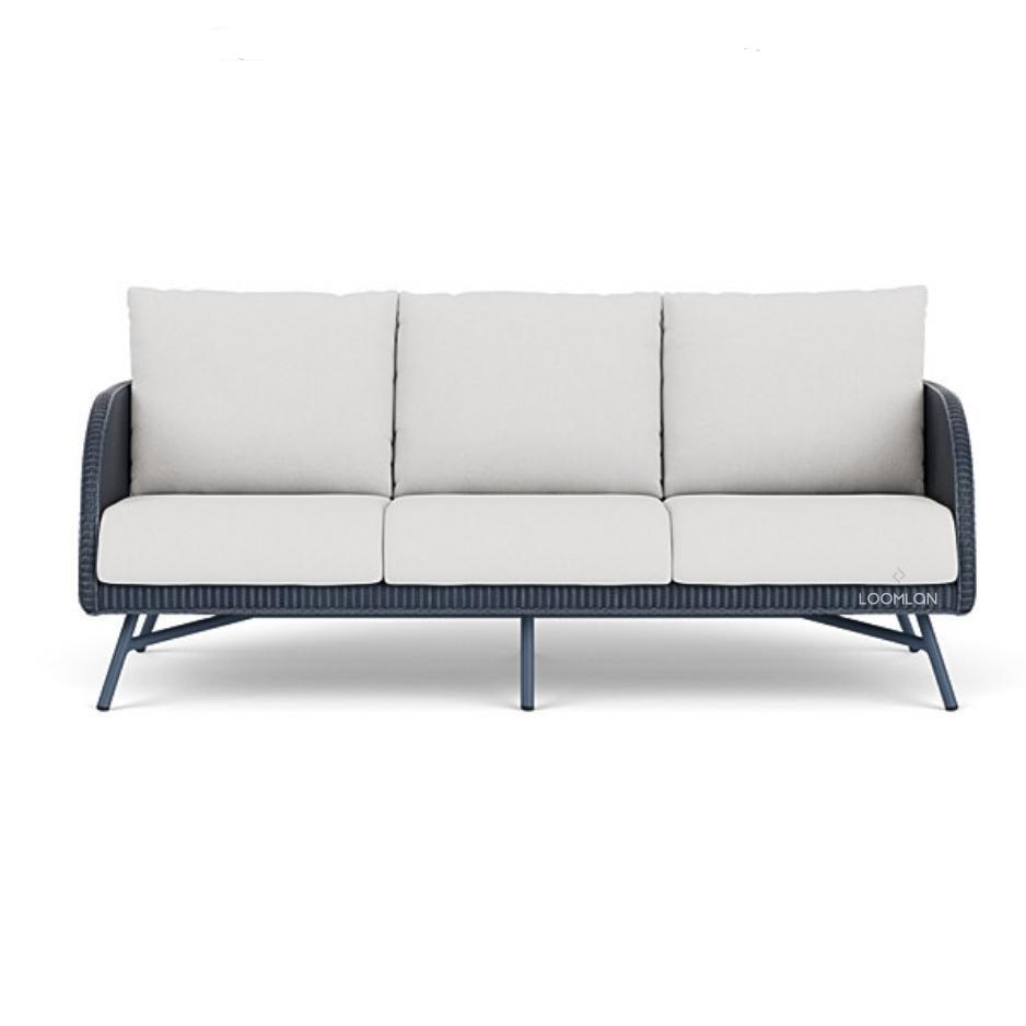 Essence Sofa All Weather Wicker Furniture Made in USA Outdoor Sofas & Loveseats LOOMLAN By Lloyd Flanders