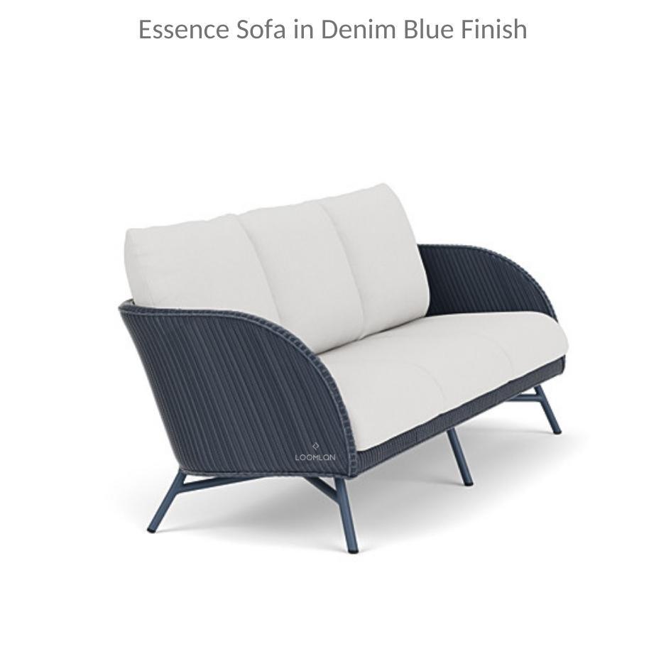 Essence Sofa All Weather Wicker Furniture Made in USA Outdoor Sofas & Loveseats LOOMLAN By Lloyd Flanders