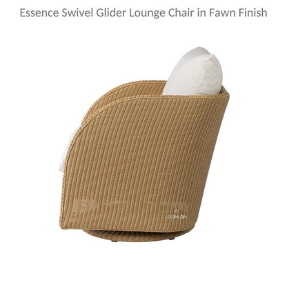 Essence Swivel Glider Lounge Chair Wicker Furniture Outdoor Accent Chairs LOOMLAN By Lloyd Flanders