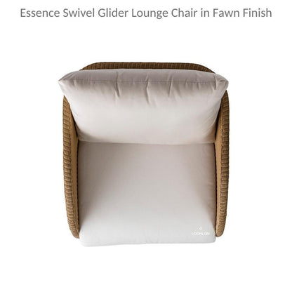 Essence Swivel Glider Lounge Chair Wicker Furniture Outdoor Accent Chairs LOOMLAN By Lloyd Flanders