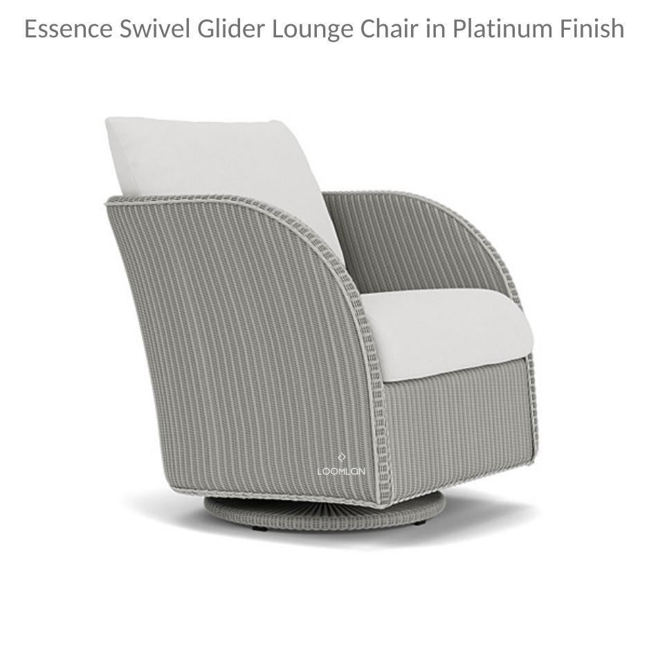 Essence Swivel Glider Lounge Chair Wicker Furniture Outdoor Accent Chairs LOOMLAN By Lloyd Flanders