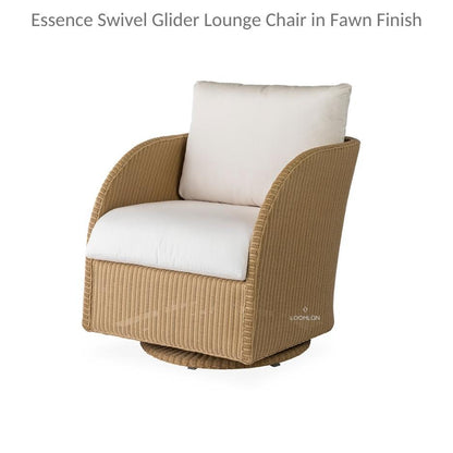 Essence Swivel Glider Lounge Chair Wicker Furniture Outdoor Accent Chairs LOOMLAN By Lloyd Flanders