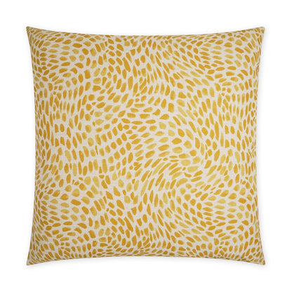 Everly Abstract Yellow Large Throw Pillow With Insert Throw Pillows LOOMLAN By D.V. Kap