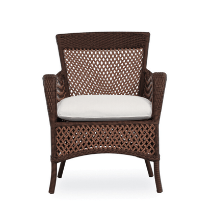 Grand Traverse Outdoor Dining Armchair With Sunbrella Cushions Outdoor Dining Chairs LOOMLAN By Lloyd Flanders