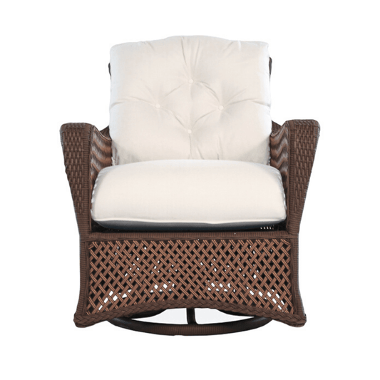 Grand Traverse Patio Swivel Glider Lounge Chair With Sunbrella Cushions Outdoor Accent Chairs LOOMLAN By Lloyd Flanders