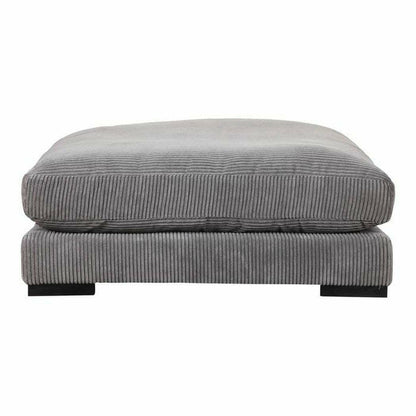 Grey Corduroy Couch Down Filled Modular Ottoman Modular Components LOOMLAN By Moe's Home