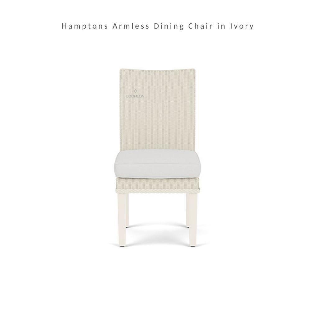 Hamptons Outdoor Wicker Dining Table Set for 6 Outdoor Dining Sets LOOMLAN By Lloyd Flanders