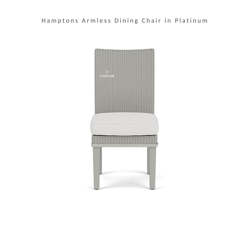 Hamptons Outdoor Wicker Dining Table Set for 6 Outdoor Dining Sets LOOMLAN By Lloyd Flanders