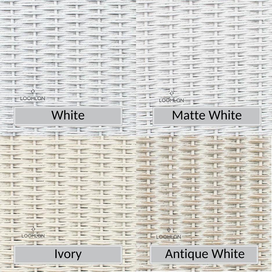 Hamptons Outdoor Wicker Dining Table Set for 6 Outdoor Dining Sets LOOMLAN By Lloyd Flanders