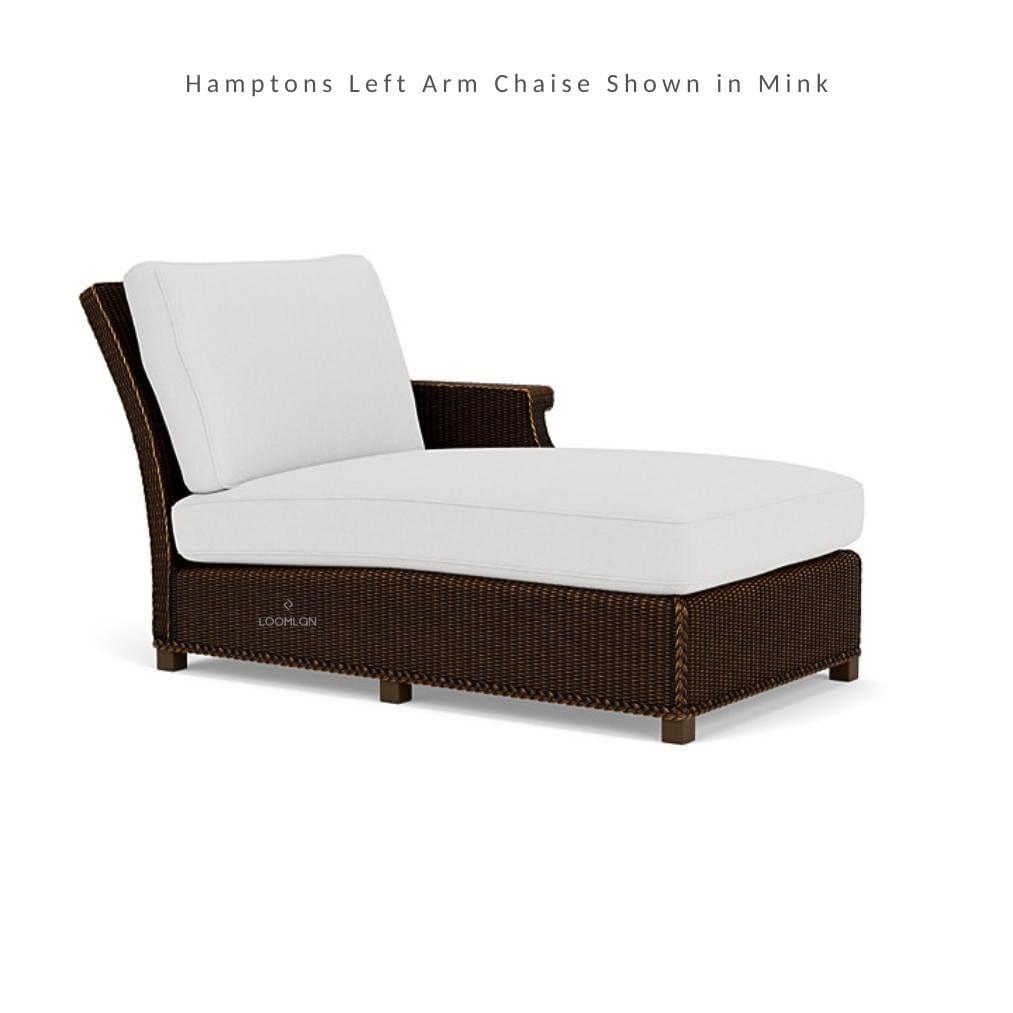 Hamptons Outdoor Wicker L-Shaped Sectional With Side Table Outdoor Lounge Sets LOOMLAN By Lloyd Flanders