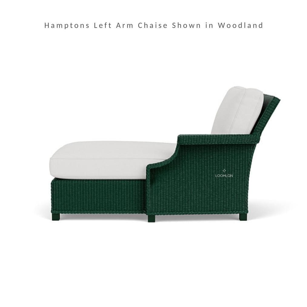 Hamptons Outdoor Wicker L-Shaped Sectional With Side Table Outdoor Lounge Sets LOOMLAN By Lloyd Flanders