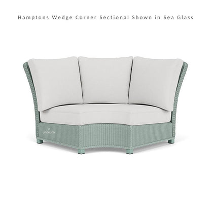 Hamptons Outdoor Wicker Sectional Lounge Set with Chair Outdoor Lounge Sets LOOMLAN By Lloyd Flanders