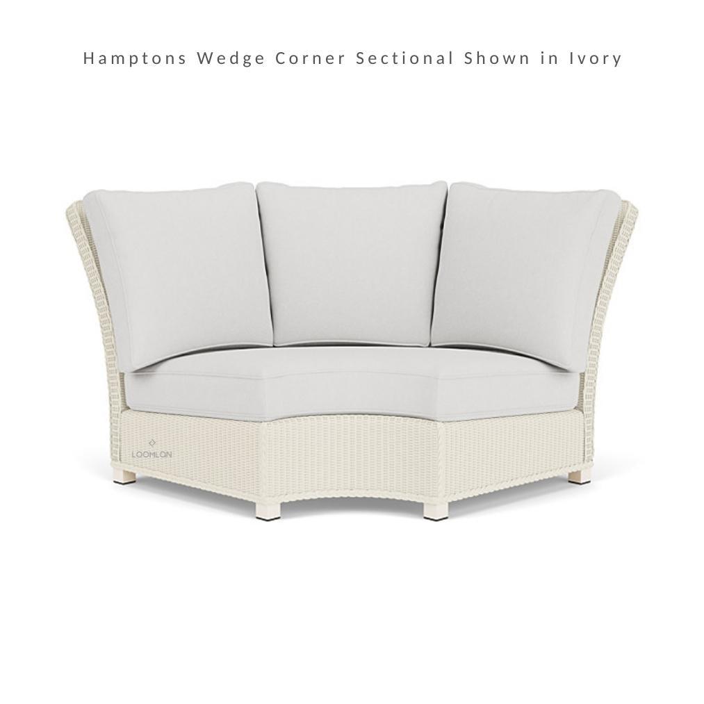 Hamptons Outdoor Wicker Sectional Sofa and Lounge Chair Set Outdoor Lounge Sets LOOMLAN By Lloyd Flanders