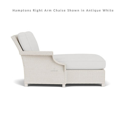 Hamptons Right Arm Chaise Unit All-Weather Outdoor Furniture Outdoor Modulars LOOMLAN By Lloyd Flanders