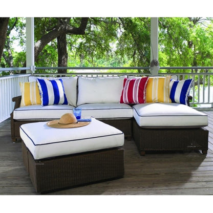 Hamptons Right Arm Chaise Unit All-Weather Outdoor Furniture Outdoor Modulars LOOMLAN By Lloyd Flanders