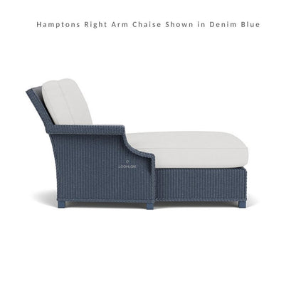 Hamptons Right Arm Chaise Unit All-Weather Outdoor Furniture Outdoor Modulars LOOMLAN By Lloyd Flanders