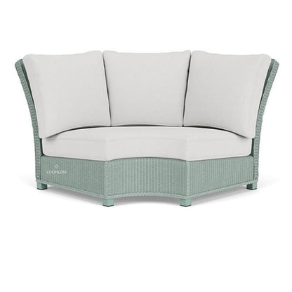Hamptons Wedge Corner Sectional Wicker Outdoor Furniture Outdoor Modulars LOOMLAN By Lloyd Flanders