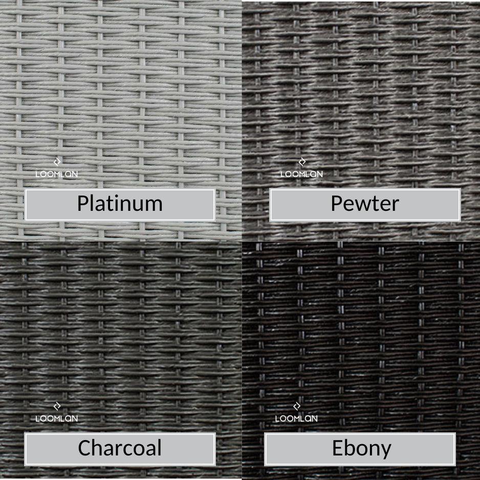 Hamptons Wedge Corner Sectional Wicker Outdoor Furniture Outdoor Modulars LOOMLAN By Lloyd Flanders