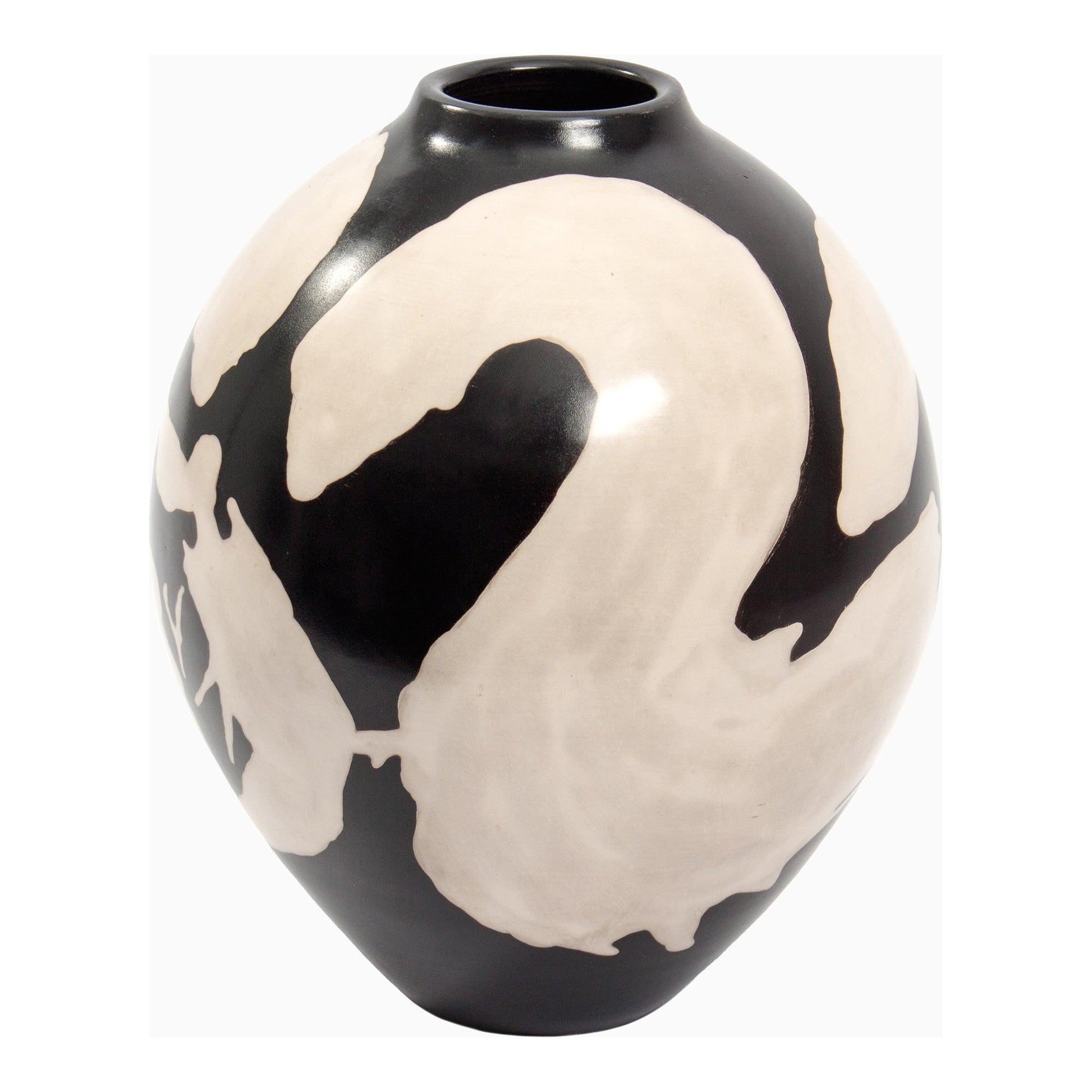 Hand Made Ceramic Multicolor Terracotta Chulu Vase Vases & Jars LOOMLAN By Moe's Home