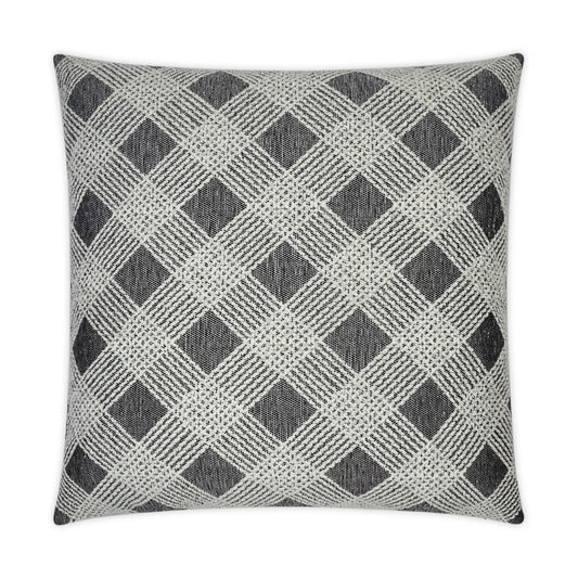 Henderson Traditional Grey Large Throw Pillow With Insert Throw Pillows LOOMLAN By D.V. Kap