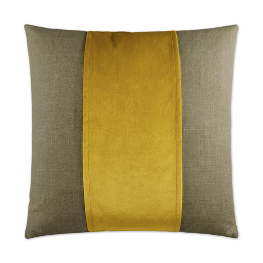 Jefferson Curry Band Chartreuse Large Throw Pillow With Insert Throw Pillows LOOMLAN By D.V. Kap