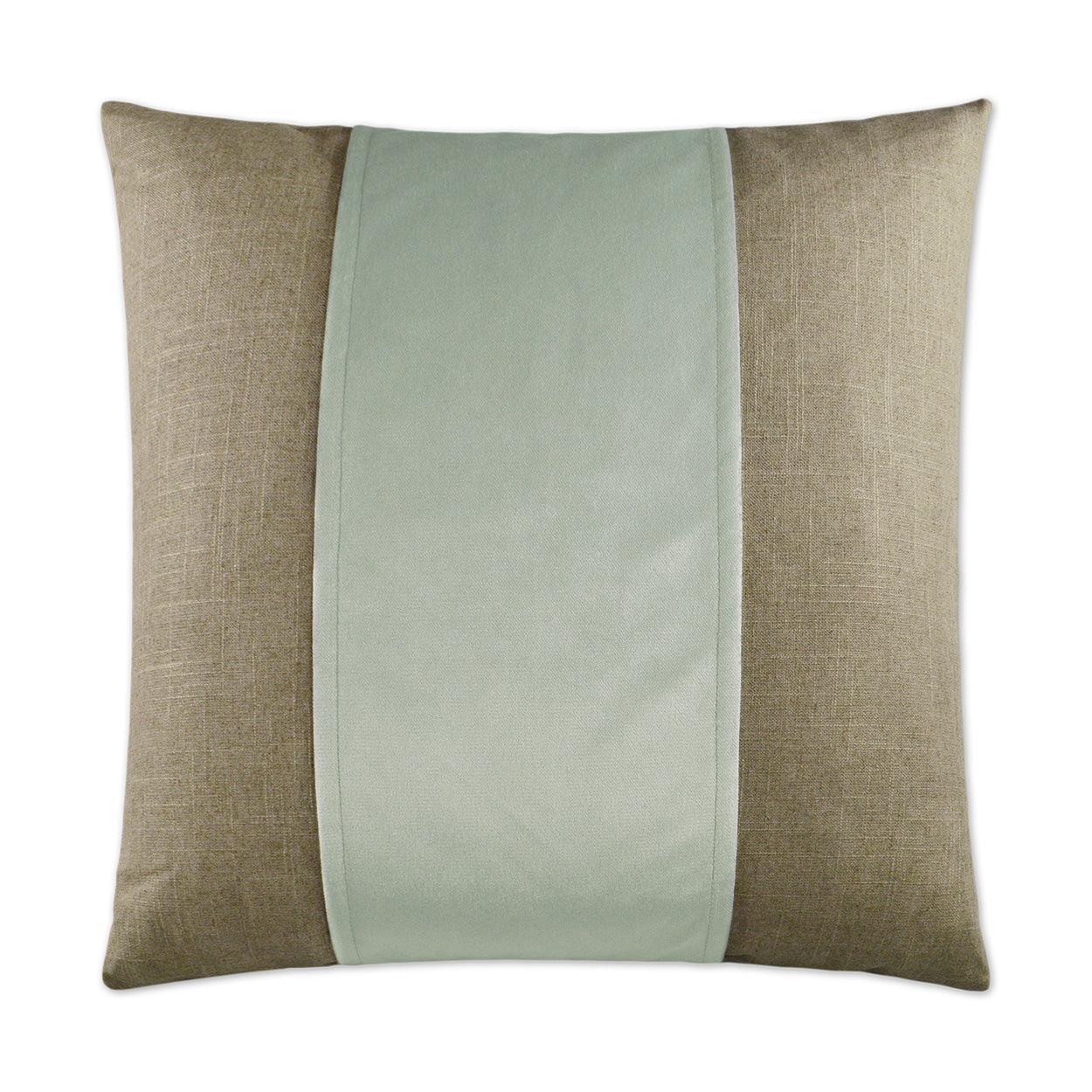 Jefferson Glacier Band / Ribbon Mist Large Throw Pillow With Insert Throw Pillows LOOMLAN By D.V. Kap