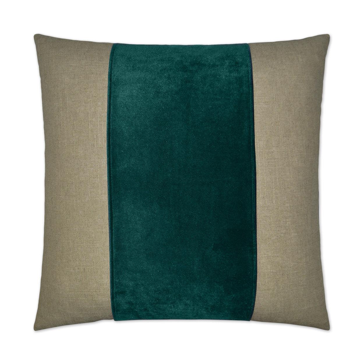 Jefferson Laguna Band Turquoise Teal Large Throw Pillow With Insert Throw Pillows LOOMLAN By D.V. Kap