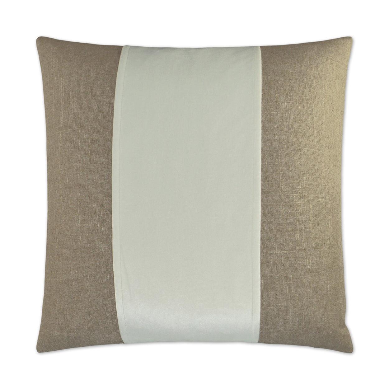 Jefferson Marshmallow Band White Large Throw Pillow With Insert Throw Pillows LOOMLAN By D.V. Kap