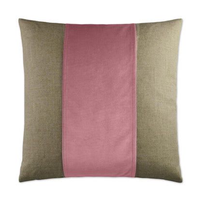 Jefferson Orchid Band / Ribbon Blush Large Throw Pillow With Insert Throw Pillows LOOMLAN By D.V. Kap