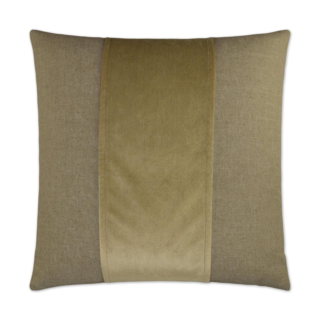 Jefferson Tiger's Eye Band Tan Taupe Large Throw Pillow With Insert Throw Pillows LOOMLAN By D.V. Kap