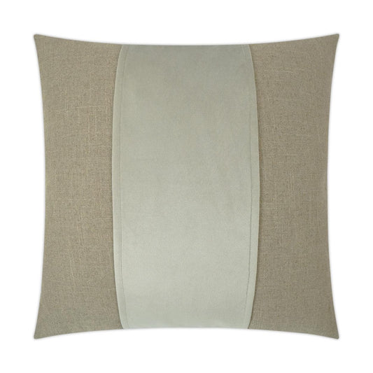 Jefferson Whisper Band Tan Taupe Large Throw Pillow With Insert Throw Pillows LOOMLAN By D.V. Kap