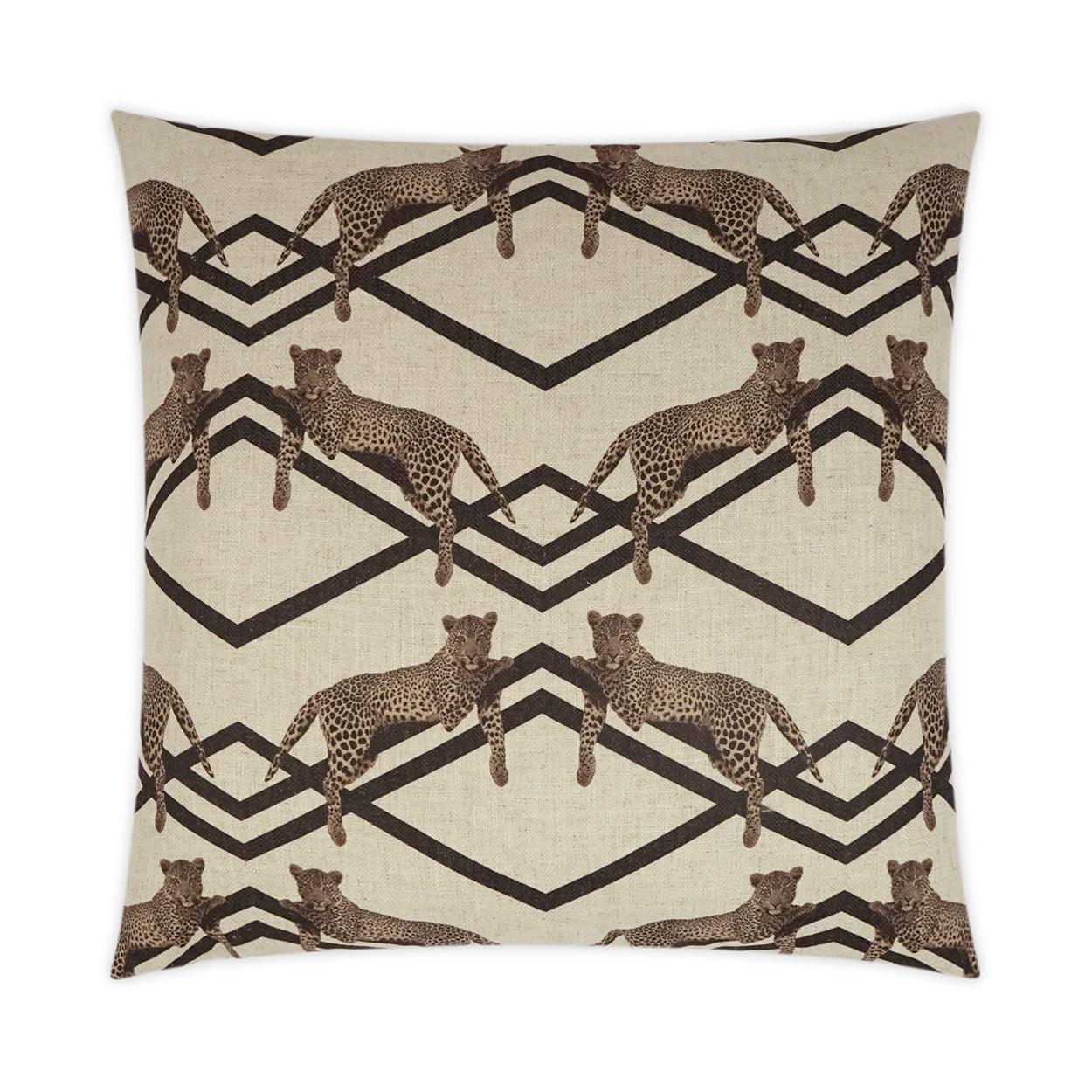 Jinx Novelty Brown Large Throw Pillow With Insert Throw Pillows LOOMLAN By D.V. Kap