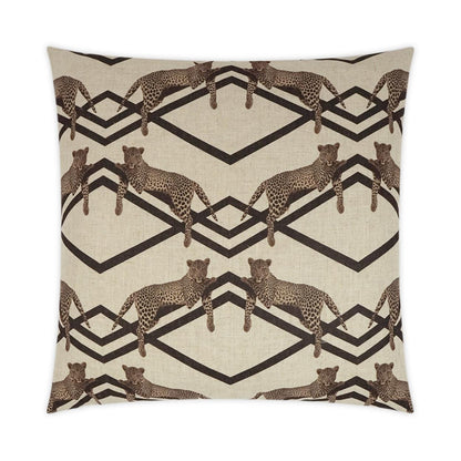 Jinx Novelty Brown Large Throw Pillow With Insert Throw Pillows LOOMLAN By D.V. Kap