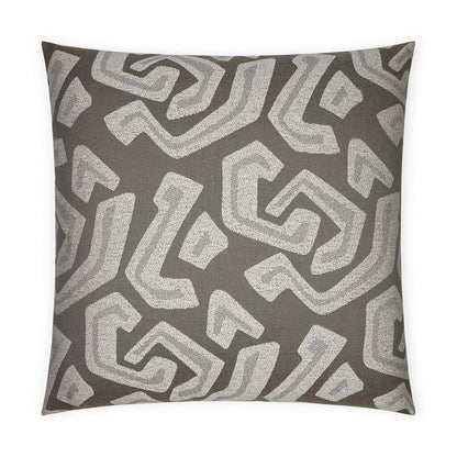 Jumanji Modern Abstract Grey Large Throw Pillow With Insert Throw Pillows LOOMLAN By D.V. Kap