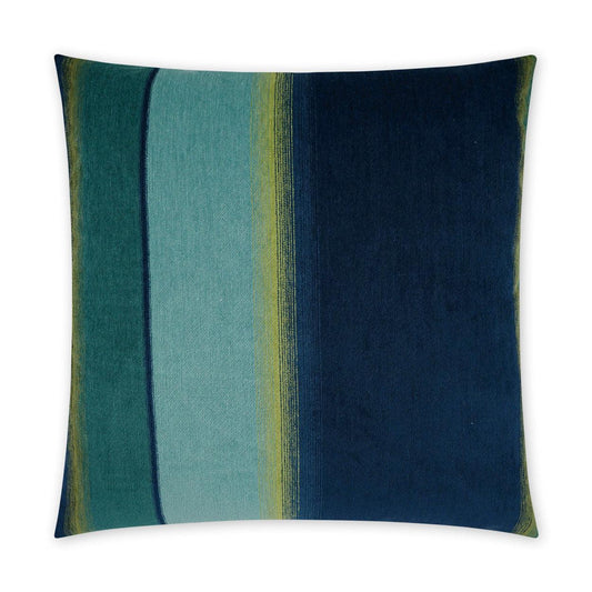 Kamara Lagoon Turquoise Teal Navy Large Throw Pillow With Insert Throw Pillows LOOMLAN By D.V. Kap