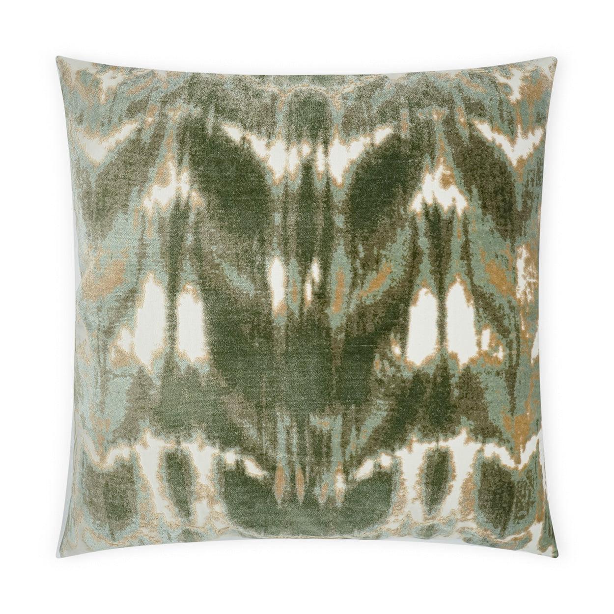 Kanoko Eucalyptus Global Green Large Throw Pillow With Insert Throw Pillows LOOMLAN By D.V. Kap