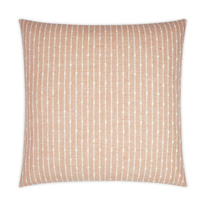 Kemp Blush Stripes Blush Large Throw Pillow With Insert Throw Pillows LOOMLAN By D.V. Kap