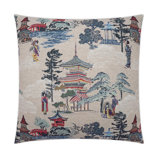 D.V. Kap Lago Novelty Multi Color Blue Large Throw Pillow Insert