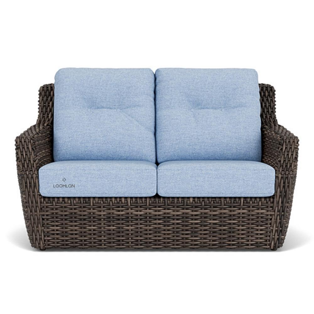 Largo Loveseat All Weather Wicker Furniture Made in USA Outdoor Sofas & Loveseats LOOMLAN By Lloyd Flanders