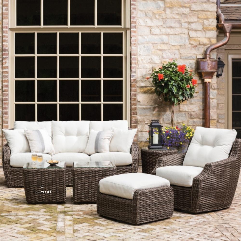 Lloyd Flanders Replacement Cushions For Largo Outdoor Sunbrella Sofa