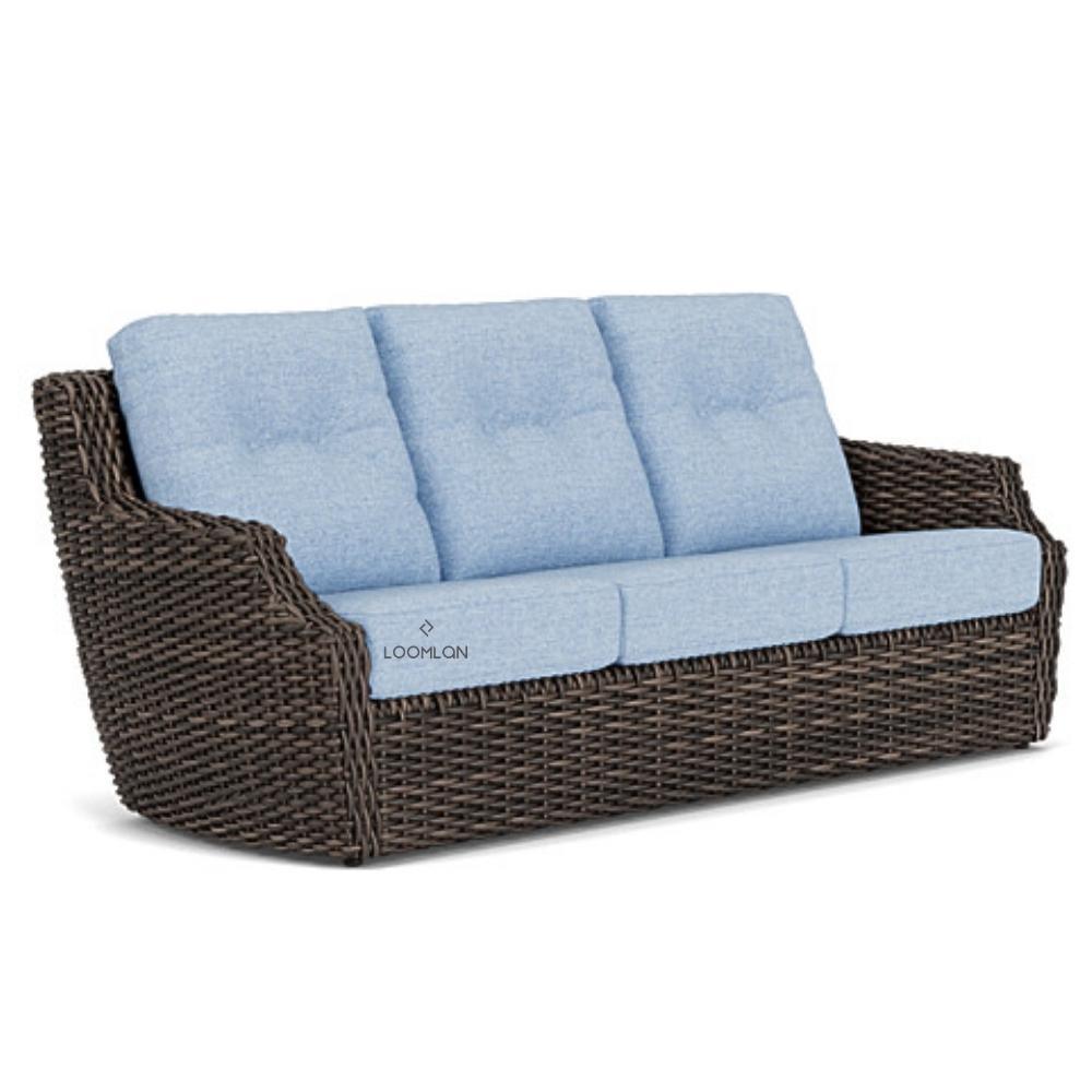 Lloyd Flanders Largo Sofa All Weather Wicker Furniture Made USA