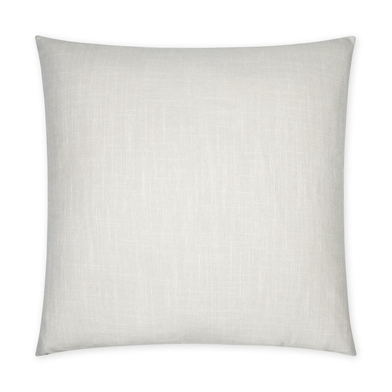 Lena Birch Beach Solid Ivory Large Throw Pillow With Insert Throw Pillows LOOMLAN By D.V. Kap