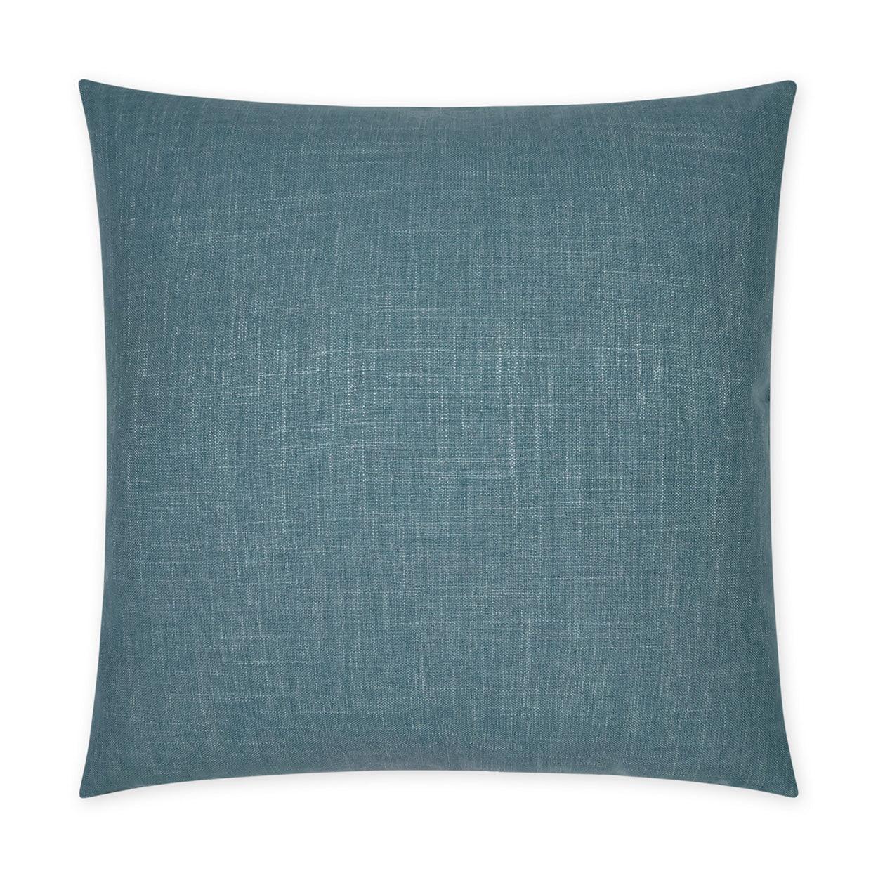 Lena Lapis Beach Solid Blue Large Throw Pillow With Insert Throw Pillows LOOMLAN By D.V. Kap