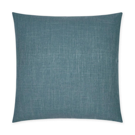 Lena Lapis Beach Solid Blue Large Throw Pillow With Insert Throw Pillows LOOMLAN By D.V. Kap