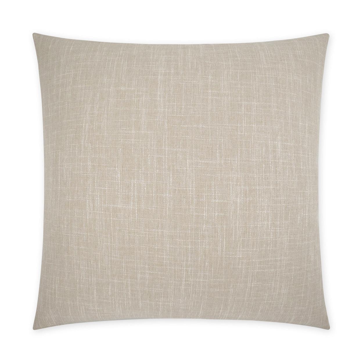 Lena Sand Beach Solid Tan Taupe Large Throw Pillow With Insert Throw Pillows LOOMLAN By D.V. Kap