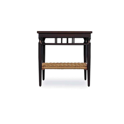 Low Country 24" Rectangular End Table Premium Wicker Furniture Outdoor Side Tables LOOMLAN By Lloyd Flanders