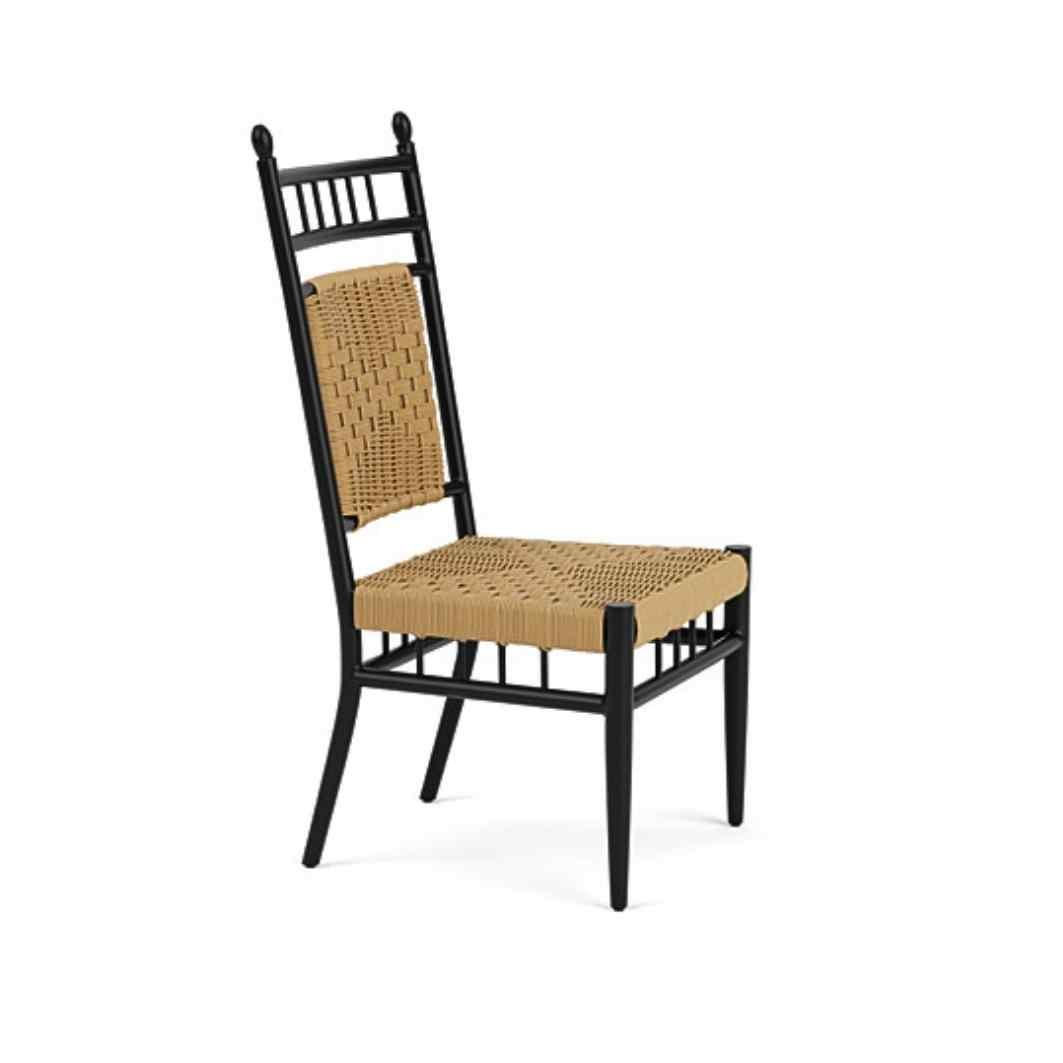 Low Country Armless Dining Chair Premium Wicker Furniture Outdoor Dining Chairs LOOMLAN By Lloyd Flanders