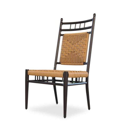 Low Country Armless Dining Chair Premium Wicker Furniture Outdoor Dining Chairs LOOMLAN By Lloyd Flanders