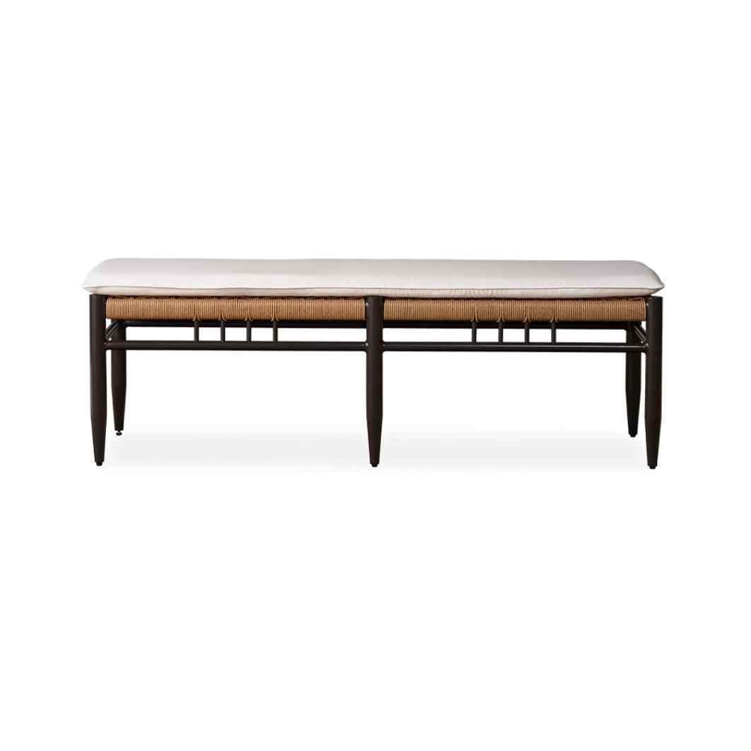 Low Country Dining Bench Premium Wicker Furniture Outdoor Benches LOOMLAN By Lloyd Flanders